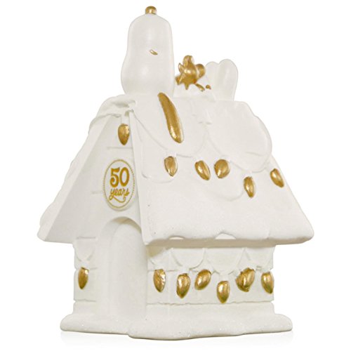 Peanuts Snoopy's Doghouse Porcelain Ornament 2015 Hallmark