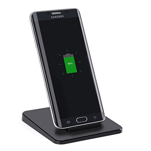 10W Fast Wireless Charger,Itian Qi Charging Stand A15C Only Suitable for Samsung Note7 S7 S7 Edge S6 Edge Plus Note5 in Portrait Mode,Not Suitable for Other Qi Phones(Quick Power Adapter Not Included)