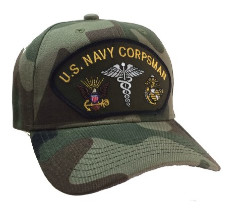 Corpsman Hat US Navy Marine Corps CAMO Ball Cap