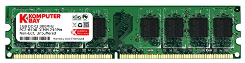 Komputerbay 1GB DDR2 800MHz PC2-6300 PC2-6400 (240 PIN) Non- ECC DIMM Desktop Memory