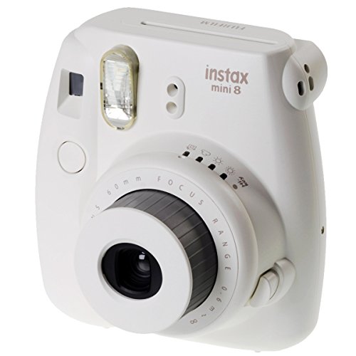 Fujifilm Instax Mini 8 Fotocamera Istantanea per Stampe Formato 62x46 mm, Bianco