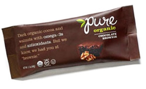 Pure Bar Organic Chocolate Brownie Raw Bar ( 12x1.7 OZ)