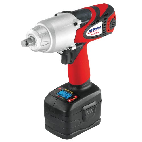 ACDelco ARI2060 Li-ion 18V 1/2-inch  Super-Torque Impact Wrench with Digital Clutch, 500 ft-lbs, 2 battery included, ETC Tool