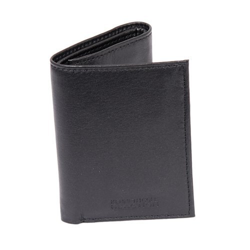Kenneth Cole REACTION Men's Trifold Wallet,Black,One Size