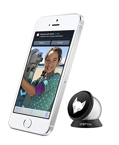 IceFox (TM) Magnetic Universal Smartphone Car Mount Holder Cradle for iphone 6, iPhone 5/ 5S/ 5C/ 4 /4S, Samsung Galaxy S5/ S4 /S3 /Note 3 ,HTC One, nexus 7,Nokia Lumia 920 and all cellphone,Smartphone (free 720 Degree Rotating)