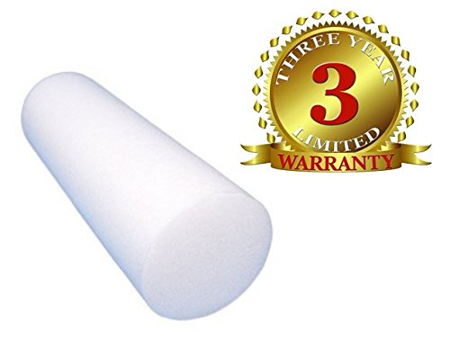 Foam Roller, ProRoll Premium High Density Foam Roller - Extra Firm With 3 Year Warranty (36 White)