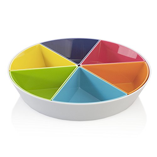 7 Piece Appetizer and Snack Serving Tray