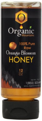 Organic Mountains 100% Pure Raw Honey, Orange Blossom, 12 Ounce