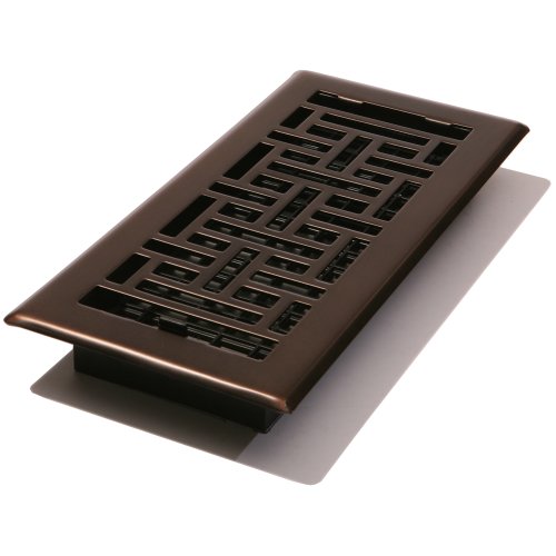 Decor Grates AJH212-RB Oriental Floor Register, Rubbed Bronze, 2-Inch by 12-Inch