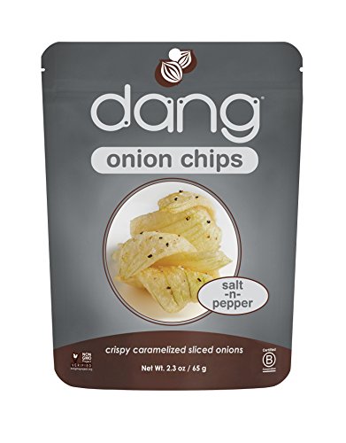 Dang Crispy Caramelized Onion Chips, Salt and Pepper, 2.3 Ounce Bags