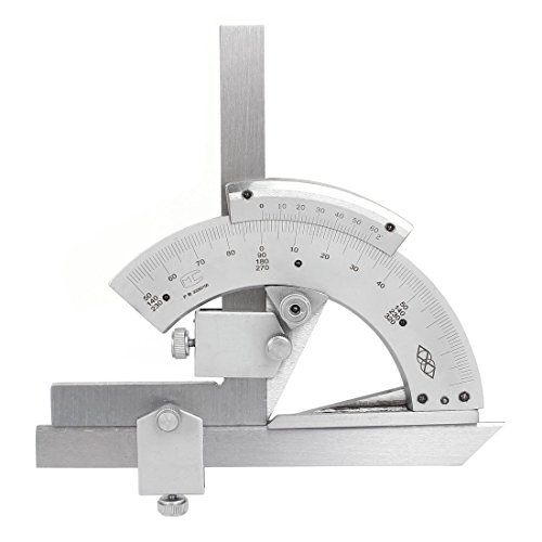 nihao® 0-320° Universal Bevel Protractor Tool Precision Angle Measuring Finder Stainless Steel