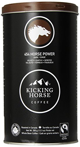 Kicking Horse Whole Bean Coffee, 454 Horse Power Dark Roast, 12.3 Ounce