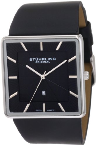 Stuhrling Original Men's Classic Saratoga Swiss Quartz Date Watch Black 342.33151