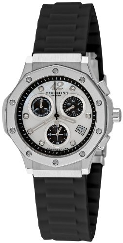 Stuhrling Original Women's 180R.11167 Special Reserve Apocalypse Cosmo Girl Swarovski Crystal Mother-Of-Pearl Chronograph Date Watch
