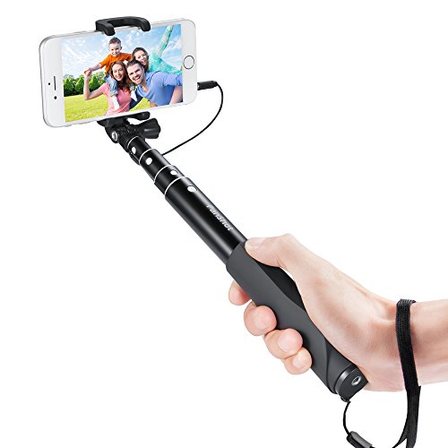 PanShot LT-A01 Bluetooth & Cable Control 2-in-1 Foldable Selfie Stick