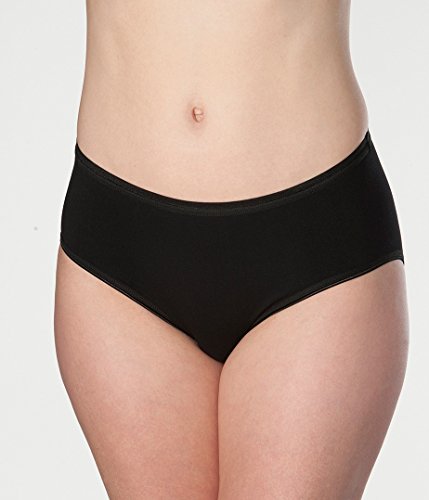 Hush Hush Women's Absorbent Panties Black 2X One Pair - Washable, Reusable Underwear for Incontinence or Period Leaks