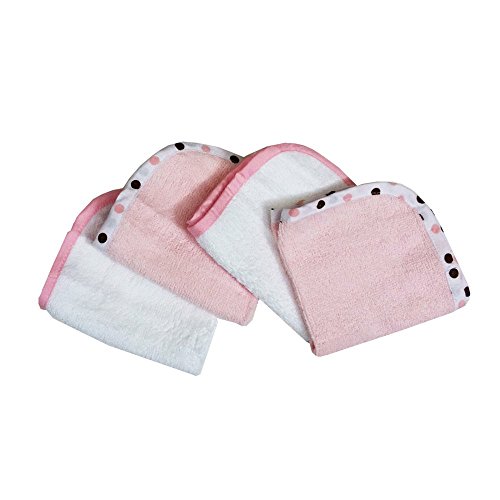 American Baby Company Organic 4 Pack Terry Wash Cloths