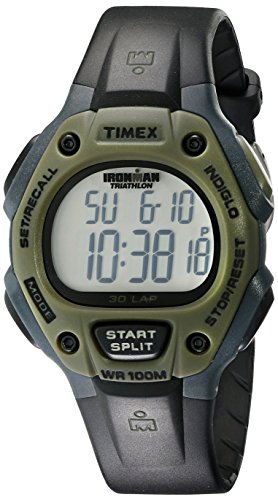 Timex Men's T5K520 Ironman Traditional Sport Watch with Black Resin Band