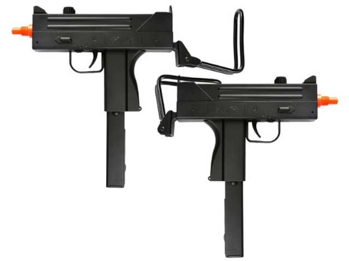 BBTac Dual Spring M42F Spring SMGs 200 FPS Spring Airsoft Gun (2-Pack)