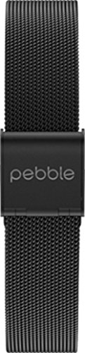 Pebble Technology Corp Smartwatch Replacement Band for Pebble Time Round 14mm - Retail Packaging - Black