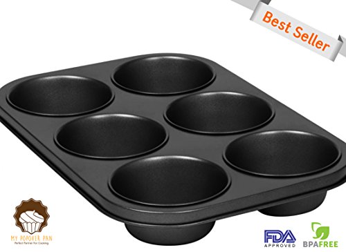 My Muffin Pan | 6 Cup Popover | Elegant Design | Nonstick Pan | Great Fluffy and Crusty Breakfast | Uniform Slow Heating for Excellent Cakes | 281
