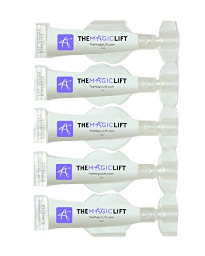 TheMagicLift Wrinkle Filler - Best Liquid Facelift & Instant Ageless Serum - 5 Vials (10 ml total) - Get Rid of Wrinkles, Fine Lines, Dark Circles, Bags & Puffiness Instantly - Dinner Parties Magic