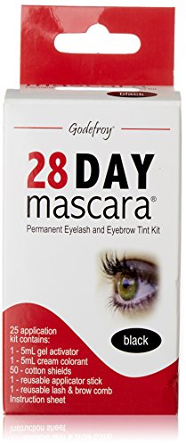 Godefroy 28 Day Mascara Permanent Eyelash and Eyebrow Tint Kit Black