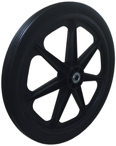 Marathon 20x2.0 Flat Free Cart Tire on Plastic Rim, 3/4 Bearing