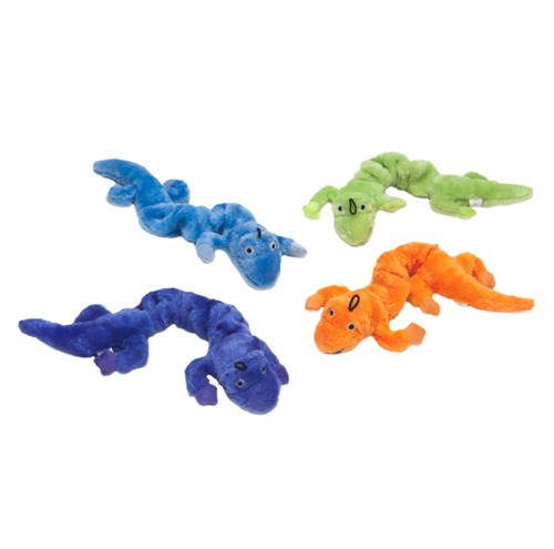 Zanies Plush Bungee Geckos Dog Toy