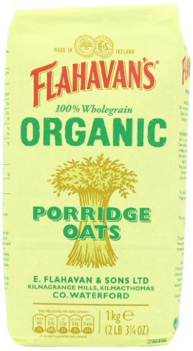 Flahavans Organic Porridge Oats 1 kg (Pack of 5)