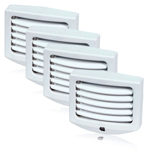Maxxima MLN-11 LED Night Light with Adjustable Louvers and Sensor in Pack of 4
