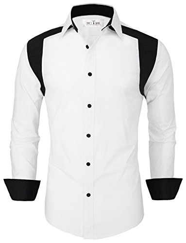 Tom's Ware Mens Stylish Two Toned Button Down Shirt