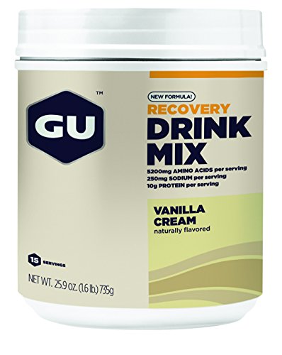 GU Recovery Protein Drink Mix , Vanilla Cream, 1.86 lbs