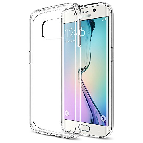 Galaxy S6 Edge Case, Trianium® [Clear Cushion] for Samsung Galaxy S6 Edge Premium Scratch Resistant Seamless integrated Shock-Absorbing Bumper Cases Cover with Back Hard Panel - Clear