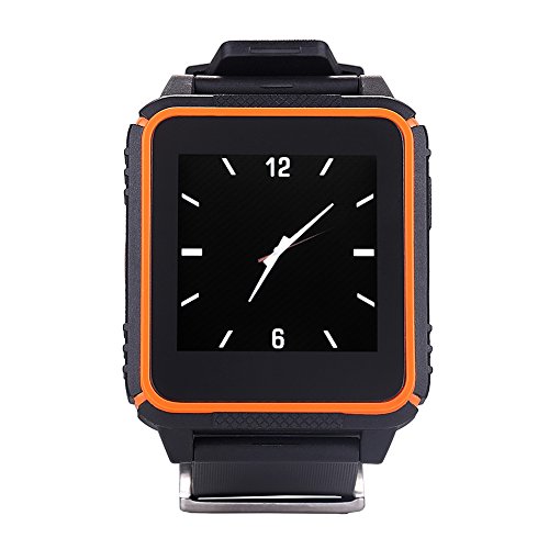 Soyan® Latest Version Waterproof Shockproof Dustproof Bluetooth 4.0 Smart Watch Touch Screen Wirstwatch Compatible With For Android and iPhone Smartwatch (Orange)