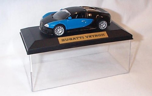 blue and black bugatti veyron car 1.43 scale diecast model