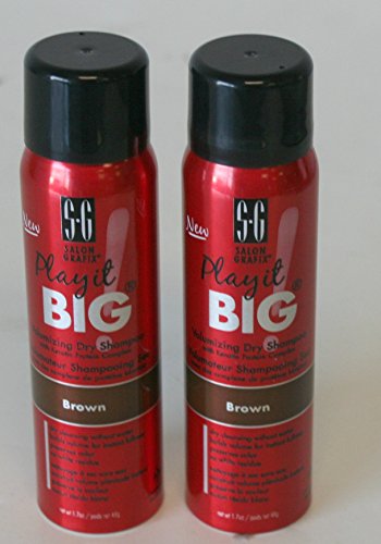 S.G Salon Grafix Play It Big Volumizing Dry Shampoo Set of 2 Brown 1.7 oz