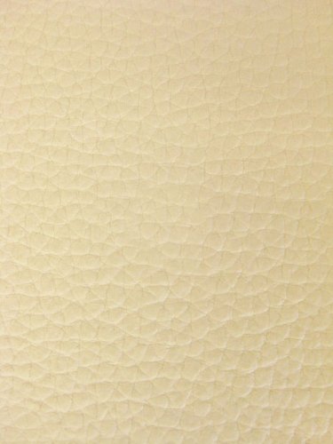 54 Wide Faux Leather Vinyl Cream Fabric By The yard