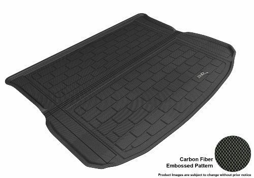 3D MAXpider Cargo Custom Fit All-Weather Floor Mat for Select Land Rover Range Rover Evoque Models - Kagu Rubber (Black)