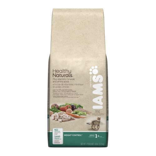 Iams Healthy Naturals Adult Cat Weight Control, 6-Pound Bags