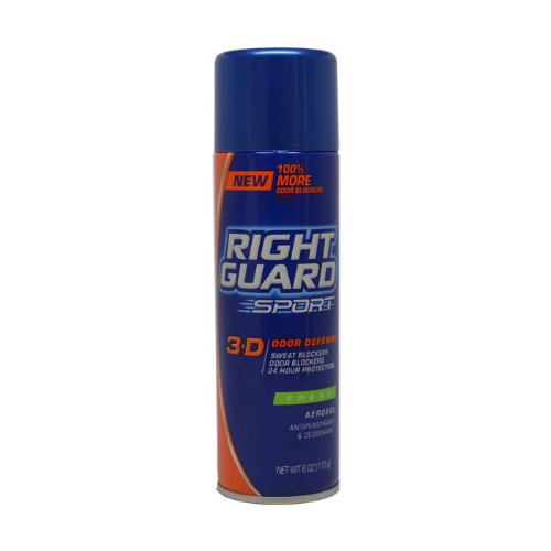 Sport 3-D Odor Defense Antiperspirant & Deodorant Aerosol Spray,Fresh by Right Guard for Unisex