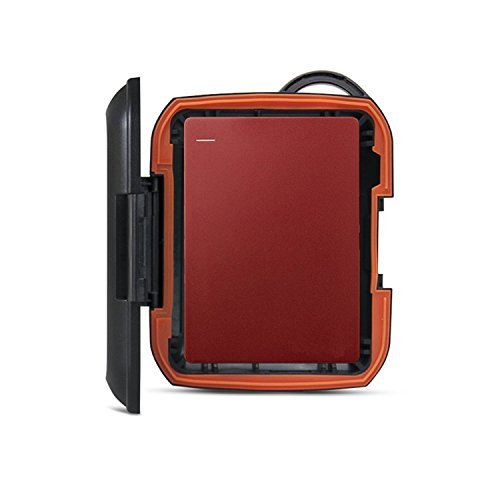 Khanka(TM) Black Plastic Nomad Rugged Protective Bag Case Cover Box For Seagate Backup Plus Slim USB3.0 1TB Portable Hard Drive