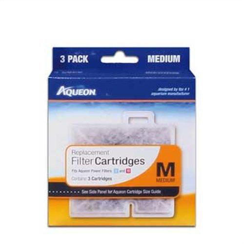 Aqueon 06084 Filter Cartridge, Medium, 3-Pack