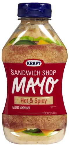 Kraft, Sandwich Shop Mayo, Hot n Spicy Mayonaise, 12oz Squeeze Bottle (Pack of 2)