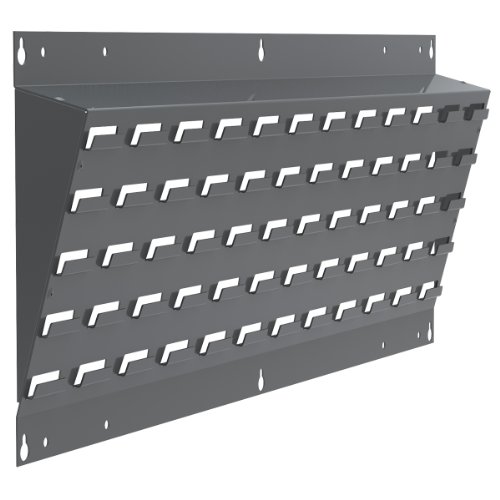 Akro-Mils  30637A Powder Coated Steel Louvered Lean Wall Mounted Panel for Plastic Hanging Bins