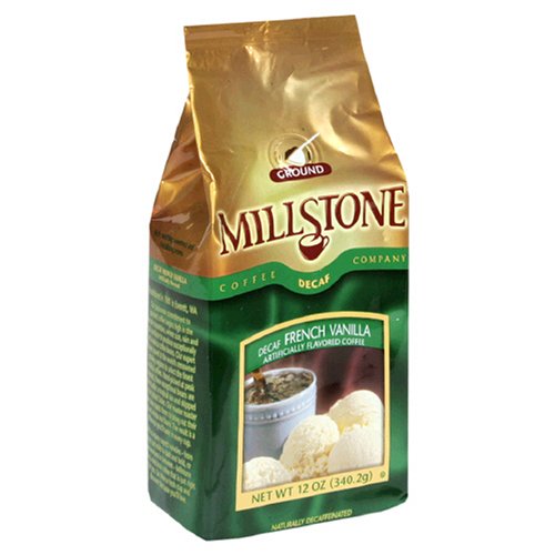 Millstone French Vanilla Decaf Ground Coffee, 12 Ounce Packages (Pack of 2)