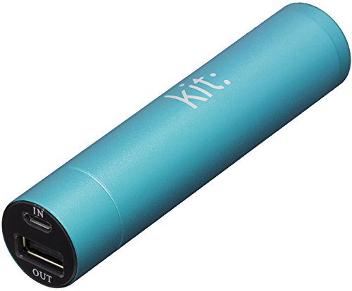 Kit Premium Portable Charging Power Bank with Multiple Connectors, 2000 mAh - Blue
