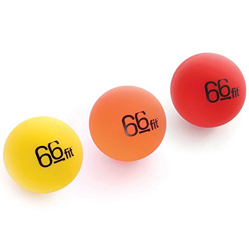 66fit Acupressure Trigger Point Massage Balls - Set of 3 - Stress Relief Reflexology