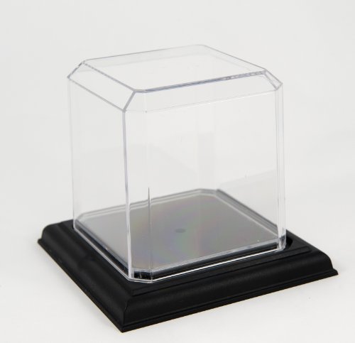 Softball Display Case Black Plastic Base