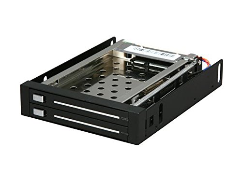 Rosewill RX-C202 3.5 SATA Trayless Hot Swap Mobile Rack for Dual 2.5 SATA SSD / HDD